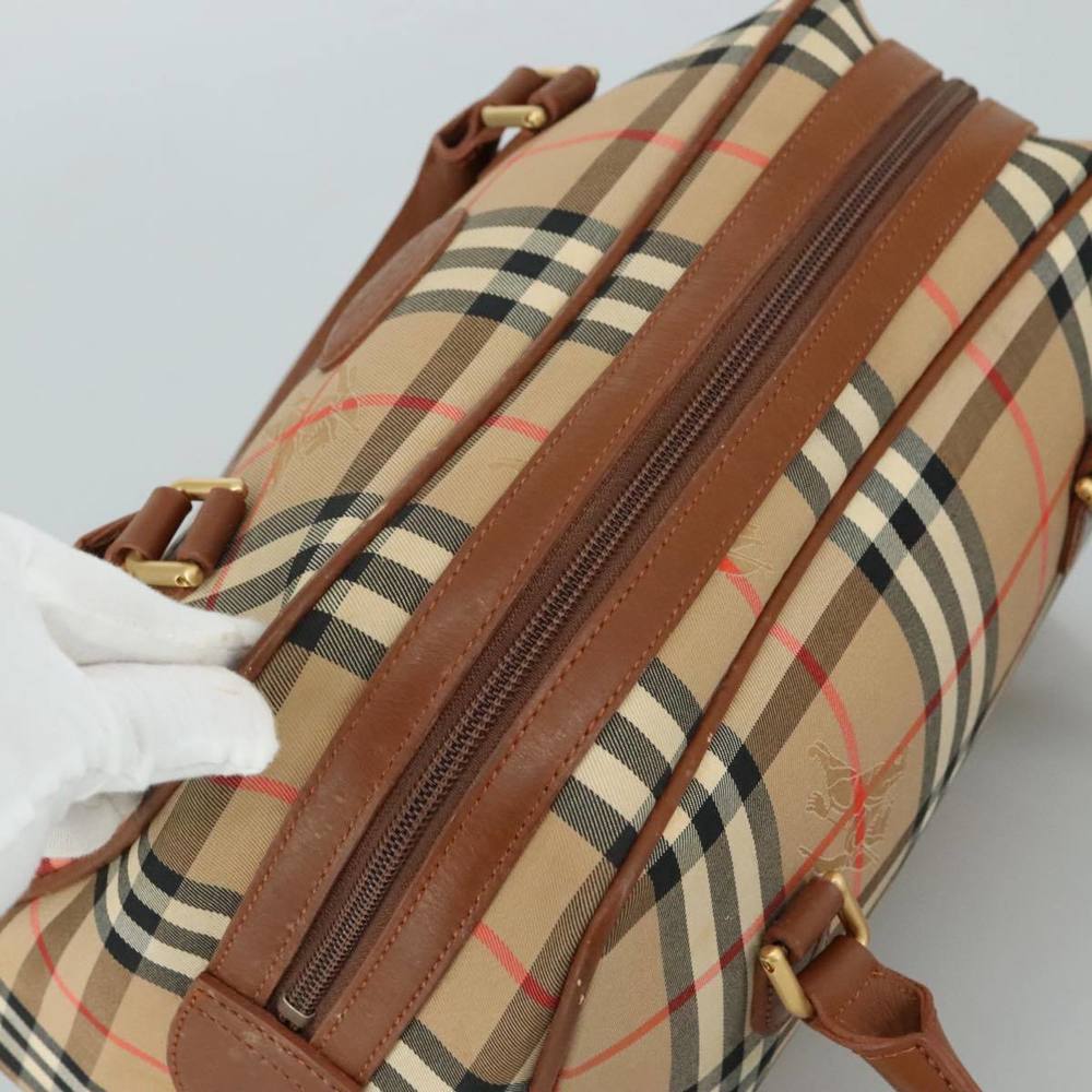 Burberrys Nova Check Hand Bag Canvas Beige Auth yk16410 - Picture 6 of 16